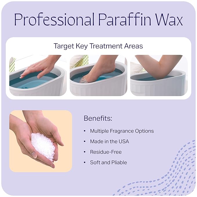 Therabath Paraffin Wax Refill - Thermotherapy - Use to Relieve Arthritis Discomfort, Stiff Muscles, & Dry Skin - for Hands, Feet, Body - Deeply Hydrates & Protects - Made in USA, 4 lb. PeachE