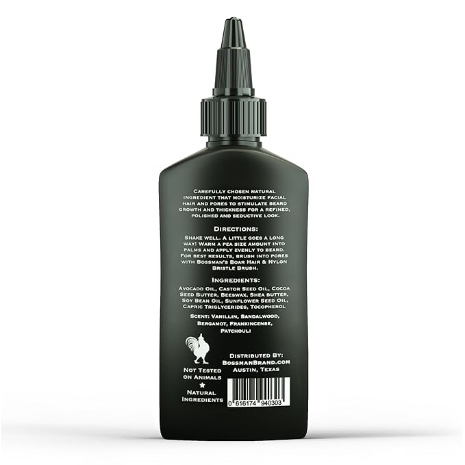 Bossman Jelly Beard Oil for Men (4 oz, Magic Scent) – Softens, Moisturizes & Conditions with Natural Ingredients