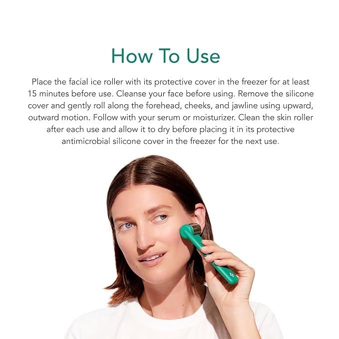 Doré - Le Glaçon Facial Ice Roller for Puffiness, Wrinkles & Redness | Face Roller for Women & Men | Skin Care Tools for Lymphatic Drainage & Tightening | Gua Sha Ice Roller Alternative for Self-Care