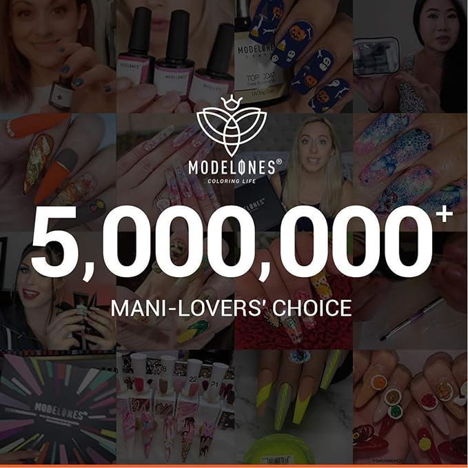 modelones Gel Nail Polish Set, 6 Colors Neutral Nude Gel Polish Skin Tone Cashmere Pink Glitter Nail Polish Bubble Bath Collection Starter Kit Soak Off All Season Soapnails Manicure DIY Salon Gift