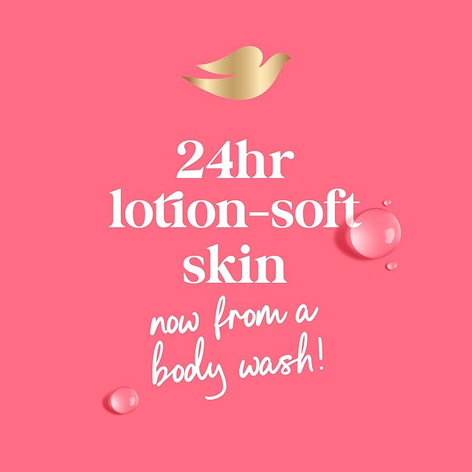 Dove Body Wash Rejuvenate Pomegranate & Hibiscus for 24hr Lotion-Soft Skin Moisturizing Skin Cleanser with No Sulfates No Parabens 20 oz