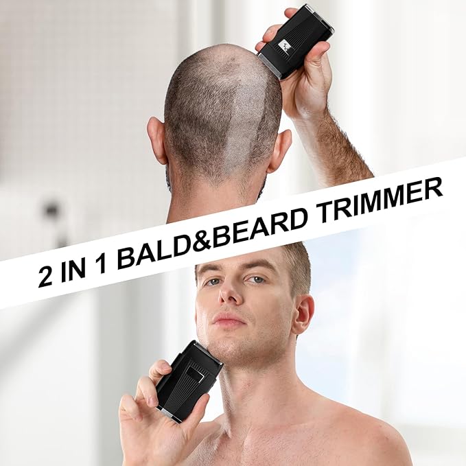 Foil Bald Shavers for Men, Powerful Motor Electric Razor, Head Shavers, Men's Foil Beard Trimmer, Cordless Rechargeable LED Displays