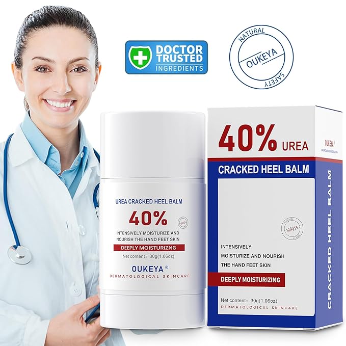 Urea Cream Stick 40 Percent,Heel Balm,Hand Cream and Foot Cream for Dry Cracked,Cracked Heel Treatment,Avoid Frostbite,40 Percent Urea Lotion for Feet Maximum Strength
