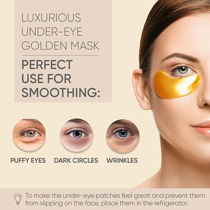 Celor Under Eye Patches for Puffy Eyes and Dark Circles - Eye Masks with Amino Acids & Collagen, Eye Care for Wrinkles - Birthday Gift for Women - Skincare Self Care - USA Tested (60 Pairs)