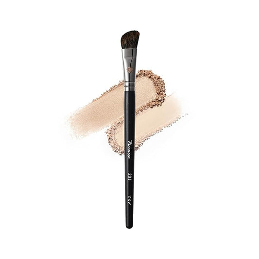 Korean Piccasso Brush 201 Nose Shading Brush – Professional Nose Contour for Precise Shading, Soft Bristles for Seamless Blending, Perfect for Defined and Natural Contours, K-Beauty