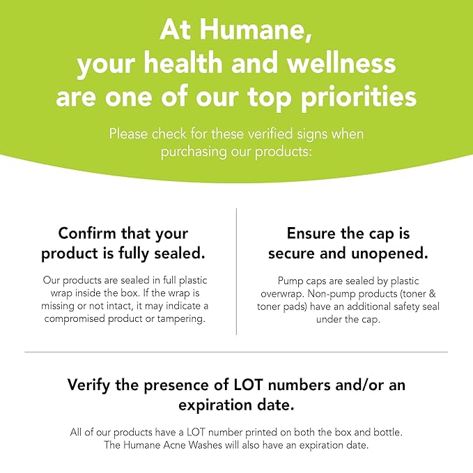 humane Benzoyl Peroxide Acne Body Wash - 10% Maximum-Strength Acne Treatment for Face, Skin, Butt, Back and Body - 16 Fl Oz - Dermatologist-Tested Non-Foaming Cleanser - Vegan, Cruelty-Free