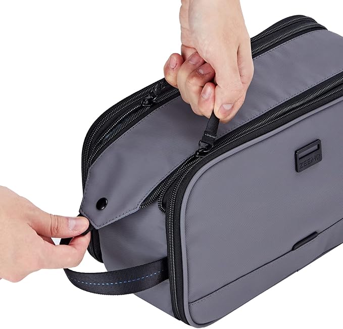 ZEEMO Toiletry Bag for Men, Water-resistant and Leak-Proof Dopp Kit with Large Capacity for Toiletries