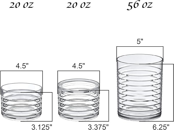 Amazing Abby - Intrigue - Acrylic Headband Organizer, Plastic Hairbrush Holder, Stackable Container for Hair Accessories and Beauty Supplies, Perfect Storage for Vanity and Bathroom, Crystal Clear