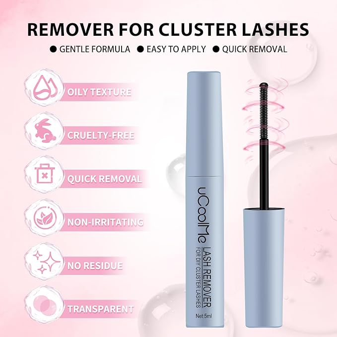Flora Lash Clusters Kit 8-18mm Hybrid Volume Wispy Eyelash Clusters D Curl - WideSpan DIY Eyelash Extension Kit Spiky Cat Eye Lashes Individual Fake Eyelashes Clusters Kit 0.05mm Ultra-Thin Black Band