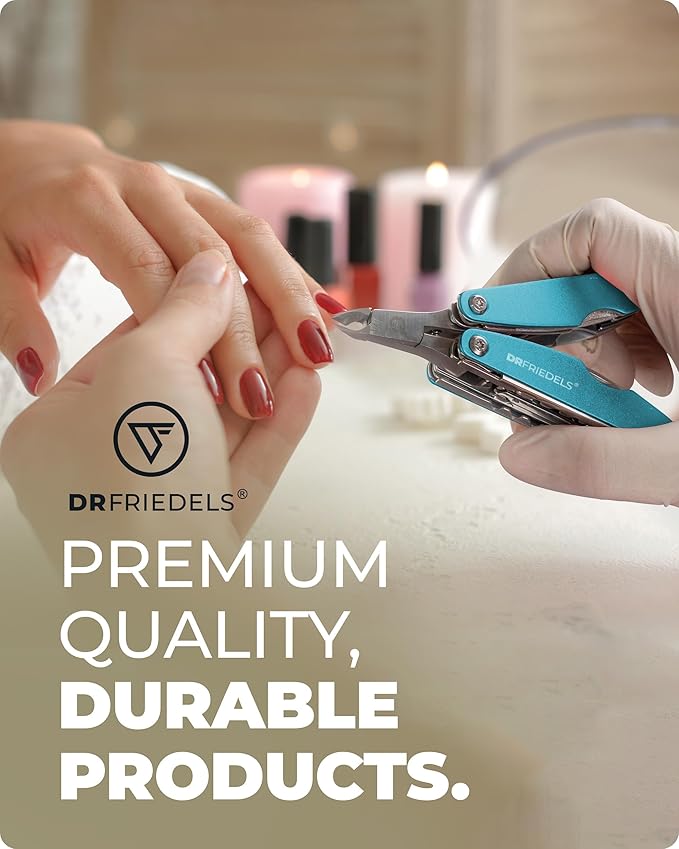 Manicure and Pedicure Kit - 9 in 1 Professional Manicure Set For Women & Men with Cuticle Trimmer, Cuticle Remover, Cuticle Pusher - Nail Techs & Nail Lovers’ Manicure Set Professional by DrFriedels