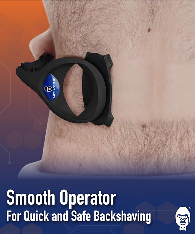 Bakblade 2.0 Back Hair Body Shaver Refill Cartridges 2.0, 2.0 Elite Shavers - Dryglide Technology (12 Razors Included)