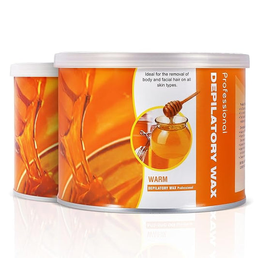 1000g/35.3oz Organic Sugar Wax: Hair Removal Sugaring Paste - for Sensitive Skin Body Legs Arms Bikini Back (500g/17.6oz, 2 Pack)