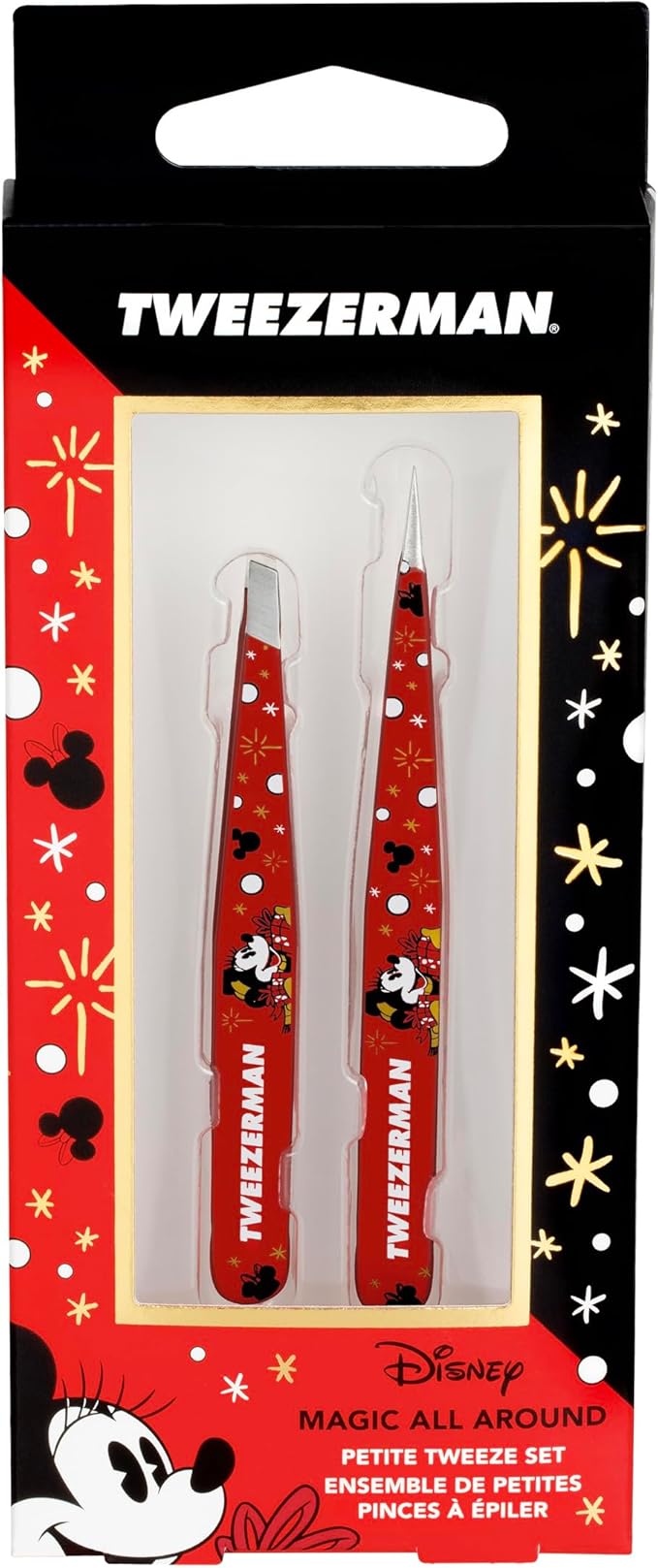 Tweezerman Magic All Around Petite Point and Slant Set - Eyebrow for Women and Men Set