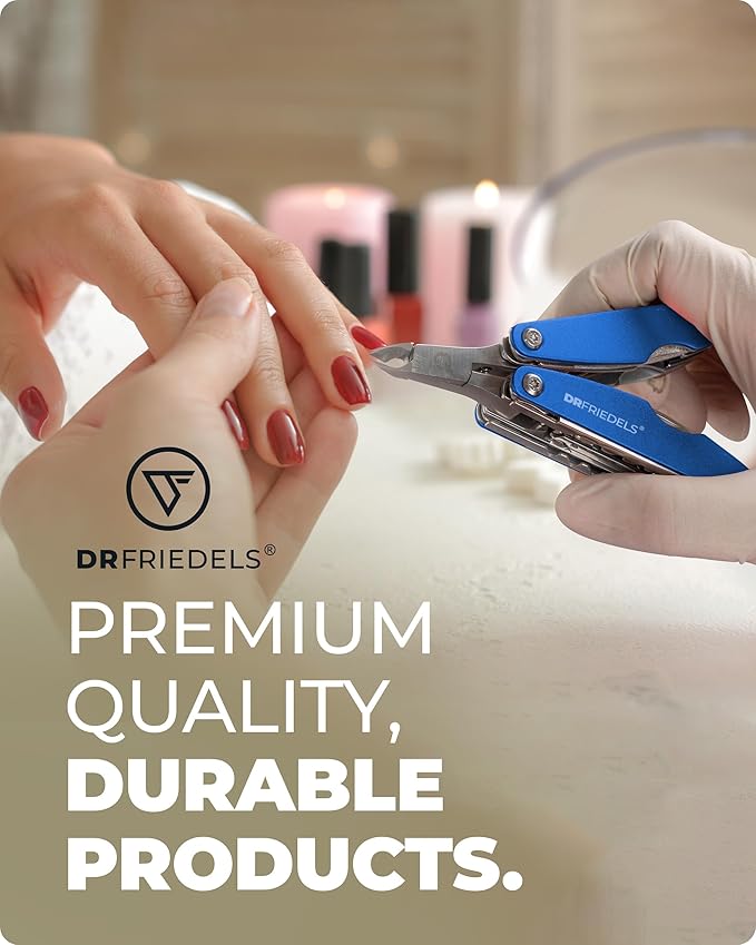 Manicure and Pedicure Kit - 9 in 1 Professional Manicure Set For Women & Men with Cuticle Trimmer, Cuticle Remover, Cuticle Pusher - Nail Techs & Nail Lovers’ Manicure Set Professional by DrFriedels