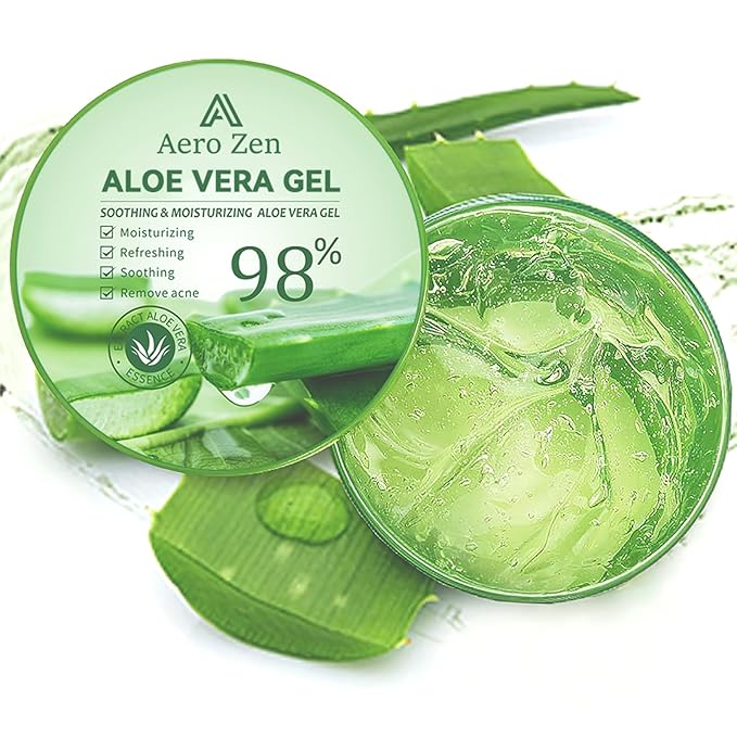Organic Aloe Vera Gel for Face Made within 12 Hours of Harvest, 98% Pure Aloe Vera Gel for Skin, Scalp, & Hair, Soothing Aloe Face Moisturizer, Multipurpose Skin Care(20oz)