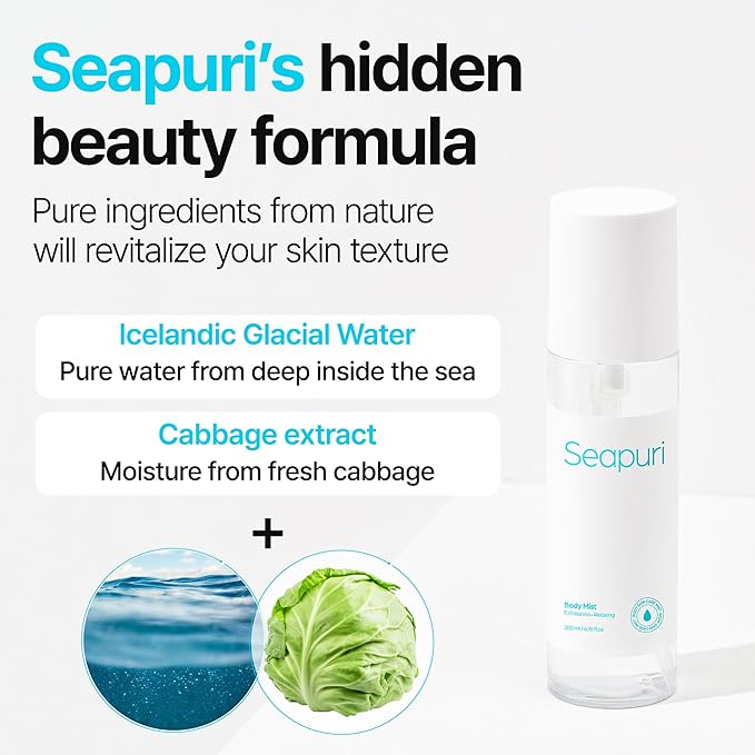 Soothing Body Mist | KP Bump Eraser for Body | Mothers Day Gifts for Mom | Exfoliating & Hydrating Back Acne Treatment Spray Mist | Dead Skin Remover for Body | 6.76 Fl Oz | Korean Skincare