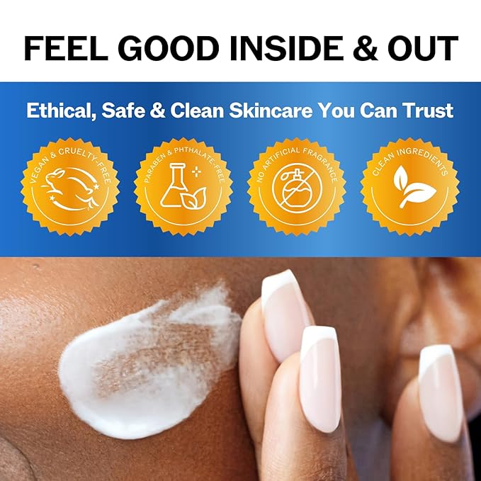 LilyAna Naturals Retinol Cream - Anti-Aging Moisturizer for Face & Neck, Made in USA, Wrinkle Reduction - 1.7oz, 2 Pack