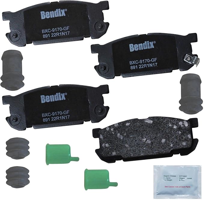 Bendix Priority1 CFC891 Ceramic Rear Brake Pads for Mazda Miata 2005-2001