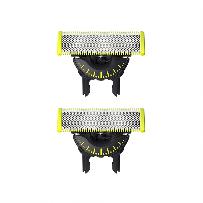 Philips Norelco OneBlade 360 Replacement Blades, for OneBlade Electric Shaver and Trimmer, Durable Stainless Steel, Trim, Edge and Shave, 2 pack, QP420/80