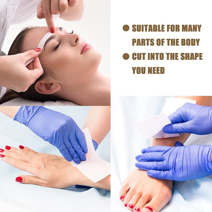 1000 Pcs Wax Strips Non Woven Skin Body Facial Hair Removal Bikini Waxing Strips Paper for Women Men Arms Legs Underarm Hair Eyebrow Armpit