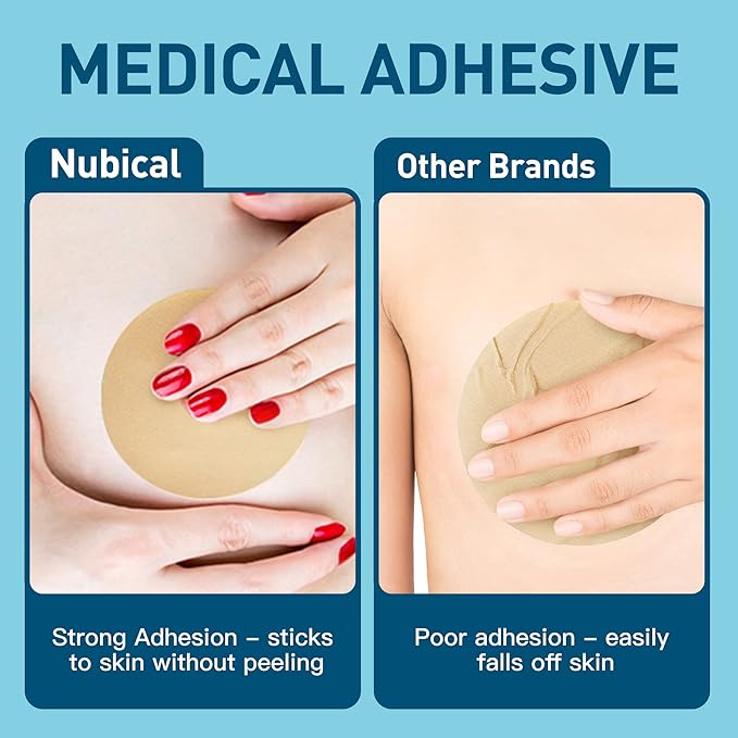 6 Pack Silicone Scar Removal Sheets for Breast - Breast Silicone Scar Sheets Tape - Breast Reduction After Surgery for Scars, Breast Augmentation Post Surgery Supplies for Scar Treatment (blue)