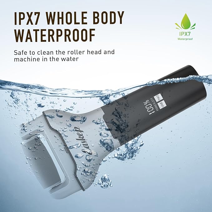 Electric Foot Callus Remover Easkep Rechargeable Portable Electronic Foot File Pedicure Tools, Waterproof 16 in 1 Callus Remover Kit, Professional Pedicure Kit for Dead Hard Cracked Dry Skin (Black)