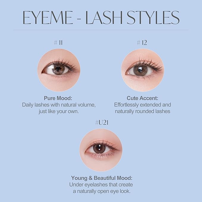 Eyelash x Artist Collaboration NO.12 Cute Accent – 5 Set Pack, Short Wispy False Eyelashes, Artist-Designed Cat Eye Lashes for a Subtle & Elegant Look, Genuine Korean Product