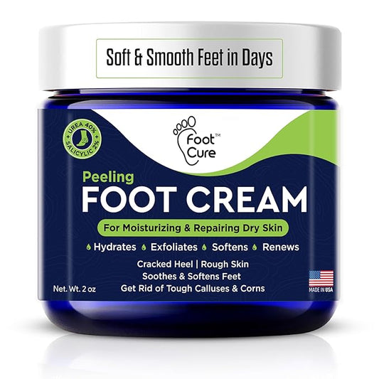 Tea Tree Oil Foot Cream - Moisturizing Athletes Foot Care For Dry Cracked Feet Cream - Heel & Callus Removal, Toenail Treatment, Ringworm Itchiness Relief - Made in USA Foot Cream, 2 Ounce Pack of 1