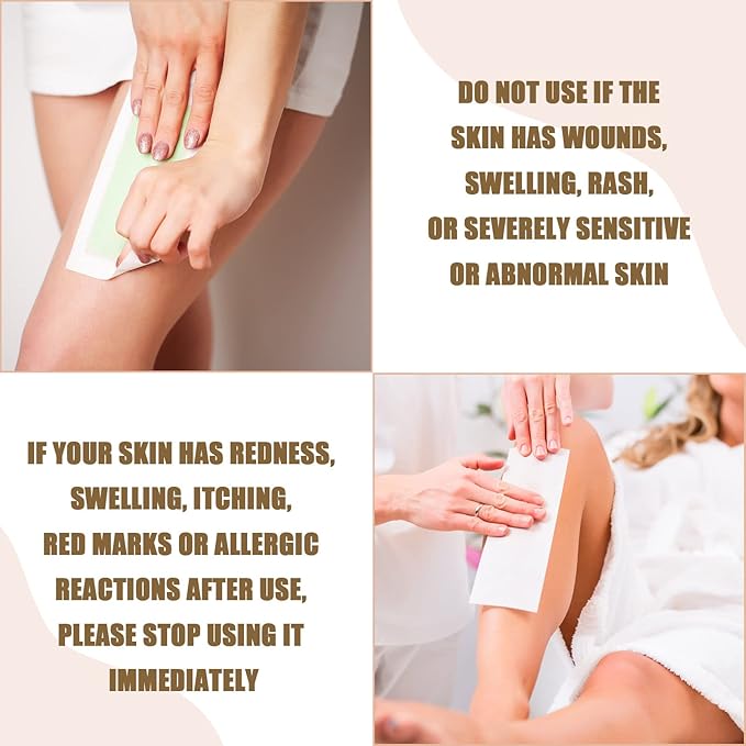 1000 Pcs Wax Strips Non Woven Skin Body Facial Hair Removal Bikini Waxing Strips Paper for Women Men Arms Legs Underarm Hair Eyebrow Armpit