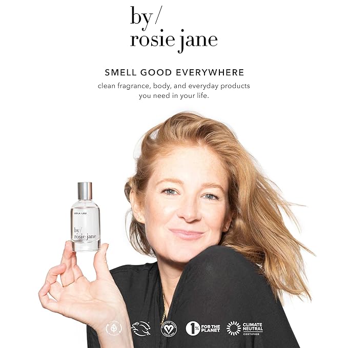 By Rosie Jane Eau De Parfum Travel Spray (Dulce) - Clean Perfume for Women - Essential Oil Mist with Notes of Vanilla, Hinoki Wood & Nude Musk - Women's Fragrances (10ml)