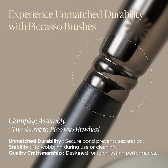 Korean Piccasso Brush 201 Nose Shading Brush – Professional Nose Contour for Precise Shading, Soft Bristles for Seamless Blending, Perfect for Defined and Natural Contours, K-Beauty