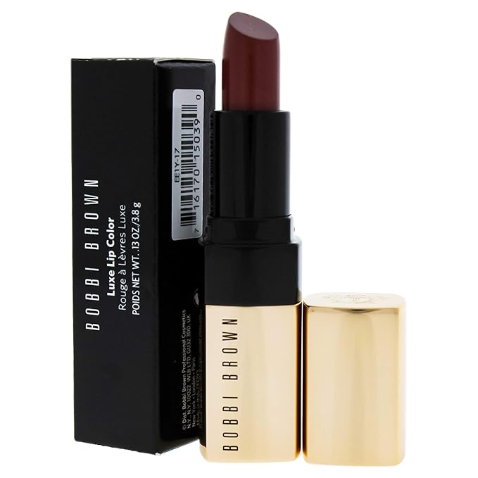 Bobbi Brown Luxe Lip Color 17 Downtown Plum for Women, 0.13 Ounce