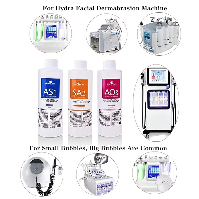 AS1 Aqua Peeling Solution Top Salon Skin Scrub Hydra Skin Scrub Special Solution Small Bubble Solution 400ml