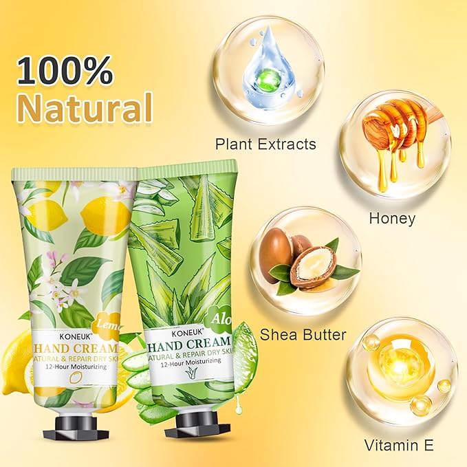 64 Pack Moisturizing Hand Cream Set For Women, Mothers Day Gifts for Mom, Bulk Hand Lotion Travel Size for Dry Cracked Hands, Mini Hand Cream for Nurse Gifts and Teacher Appreciation Gifts