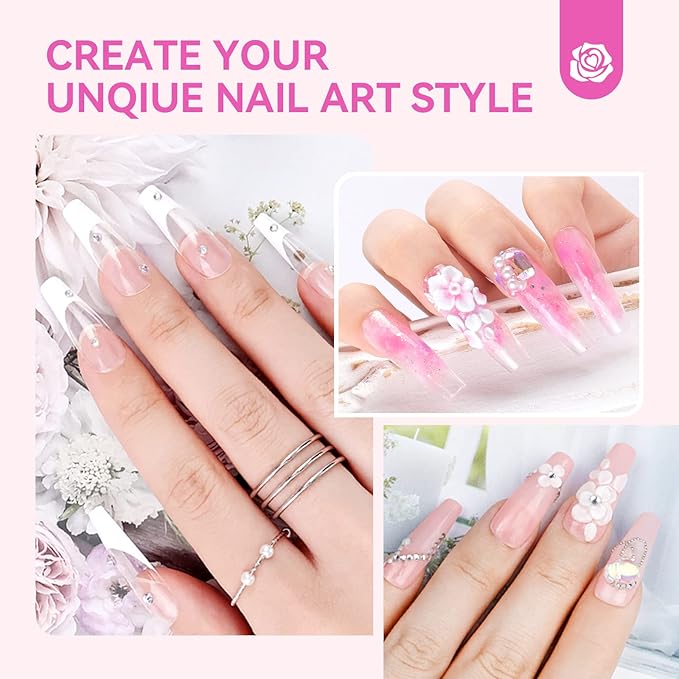 SAVILAND Acrylic Nail Kit with U V Light – Acrylic Nail Set Christmas Gift Set with Acrylic Powder and Liquid Set Acrylic Nail Brush Practice Finger Portable Nail Drill for Nails Kit Set for Home DIY