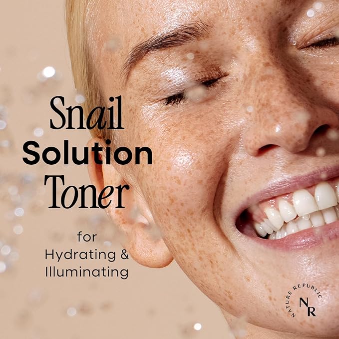 Nature Republic Snail Mucin Toner – Korean Skincare, High Content Mucus, Advanced Face Moisturizer for Skin Care Beauty, Niacinamide, Hydrating lightweight Age-Defying Booster, 130mL/4.39 Fl.Oz