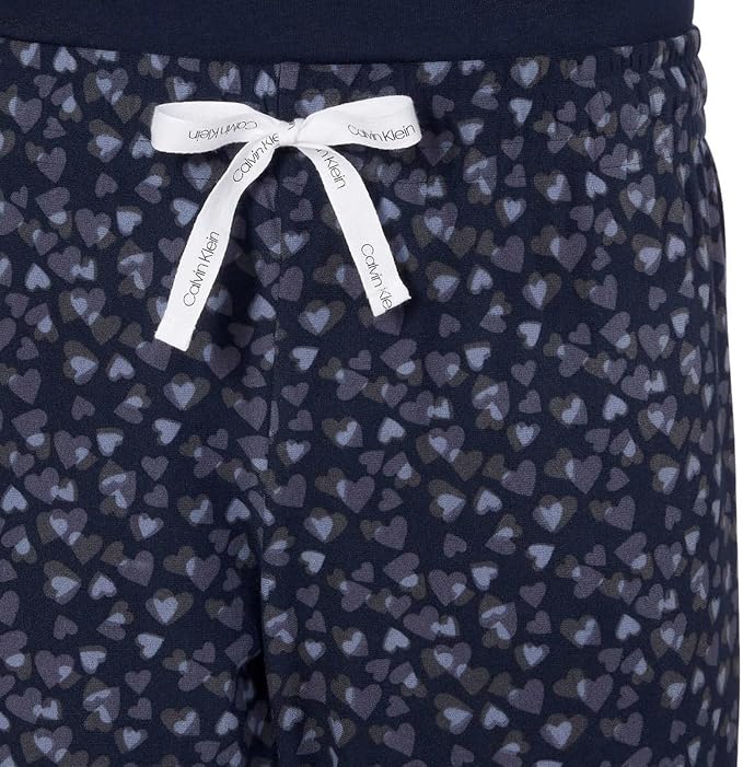 Calvin Klein Womens 2 Piece Fleece Pajama Set