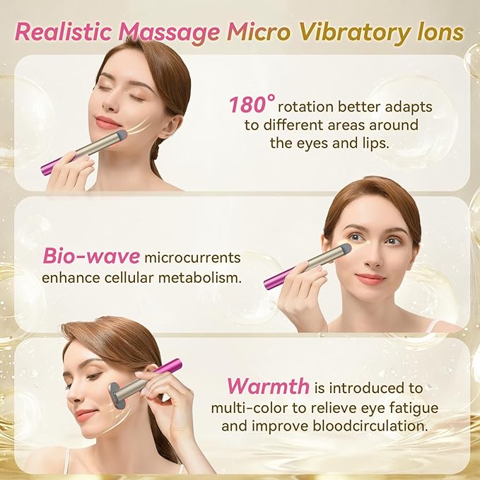 7 in 1 Red-Light-Therapy,Red Light Therapy for Face Eye Skincare Equipment at Home,Red for Skincare & Blue Rejuvenation Tool (Gradient Purple Pink)