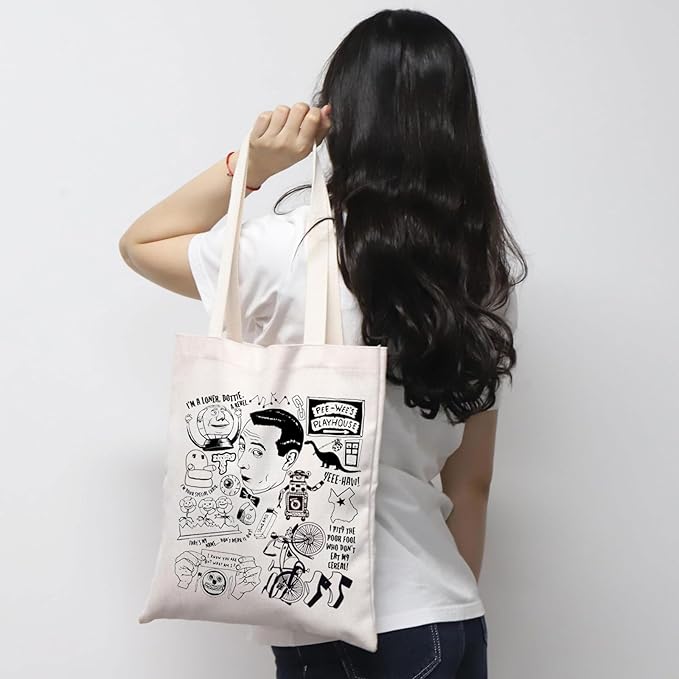 MNIGIU P-ee Herman Playhouse Tote Bag - P-ee Herman Fan Gift Merchandise