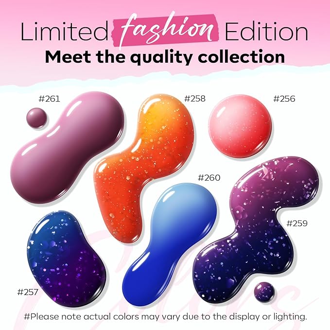 modelones Color Changing Nail Polish Set, 6 Colors Winter Pink Blue Purple Orange Neon Mood Temperature Change Ombre Quick Dry Mini Nail Polish Manicure DIY Nail Art Salon Valentine's Gift