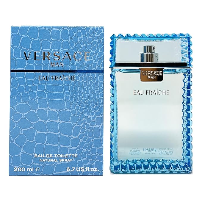 Versace Man by Versace Eau Fraiche Eau De Toilette Spray Blue 6.7 oz Men