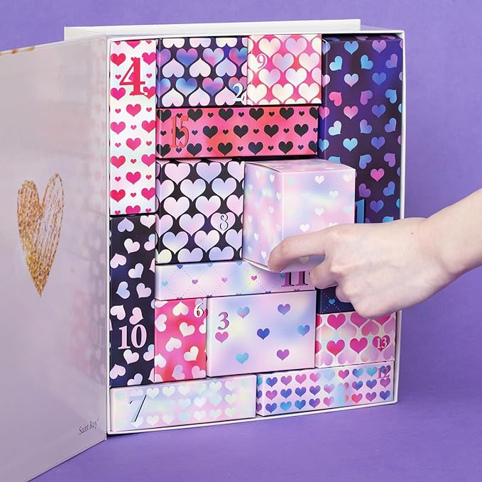 Mother's Day Gifts Surprise Advent Calendar Bath Box Spa Gift, 15 Days of Individually Boxed bath gift, Bath Spa Gifts Shower Skincare Kit, Spa Gift Set for Women