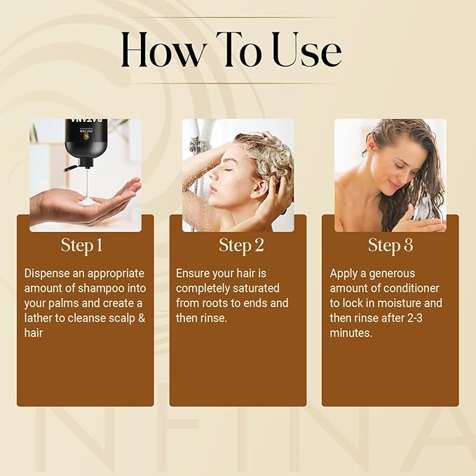 Batana Oil Shampoo and Conditioner Set - Biotin & Tea Tree Oil for Hair Growth & Thickness - Moisturizing & Nourishing Shampoo for Thinning Hair for Men & Women - 16 fl oz Each