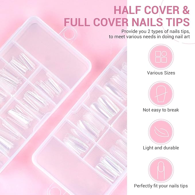 SAVILAND Acrylic Nail Kit with Nail Drill: Nails Kit Acrylic Set Professional Acrylic with Everything U V Light Nail Art Brush Glitter Nail Powder Nail Stuff for Home DIY Salon Use Christmas Gift Set