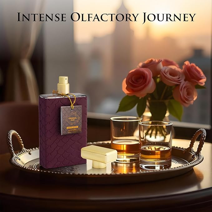 Original OUD Premium Edition for Men - Amber Woody Fragrance - Top Notes of Cardamom & Davana - Base Scents of Ambergris, Vanilla & Patchouli - Cruelty-Free -Elegant 100ml Bottle, Men Parfume