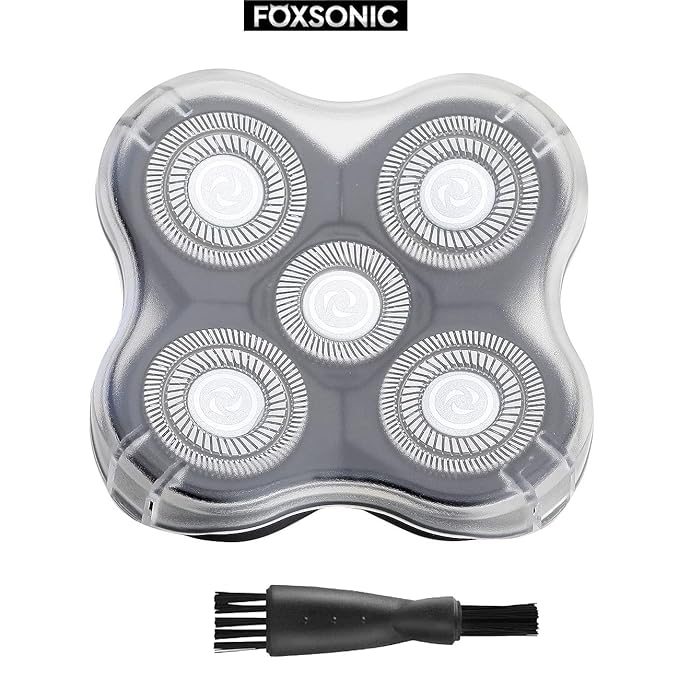 Upgraded 5 Blades Shaver for Head shaver, 5D Men's Electric Shaver Replacement Heads for Many Main Brands Bald Men Head Shaver Blades