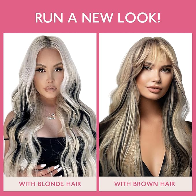 WENNALIFE Tape in Hair Extensions Human Hair Natural Black Tape in Extensions, 10pcs 25g 18 inch Remy Invisible Tape Ins Straight Colored Soft Real Human Hair Tape in Extensions Refill Set Extensions