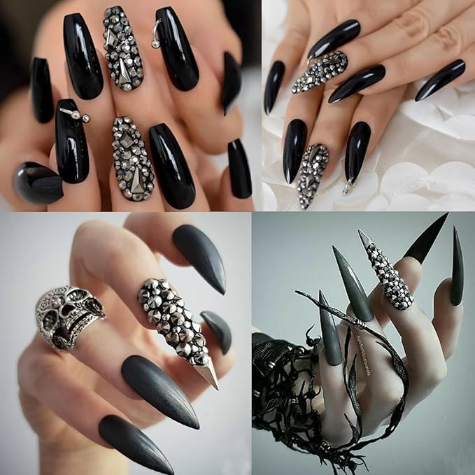 12 Types of Mine Black 600 Diamonds + 2500 Flat Rhinestones Mix 20 Styles Flatback DIY Crafts Rhinestone Crystals 3D Decorations Flat Back Stones Set +Tweezers + Drill Pen