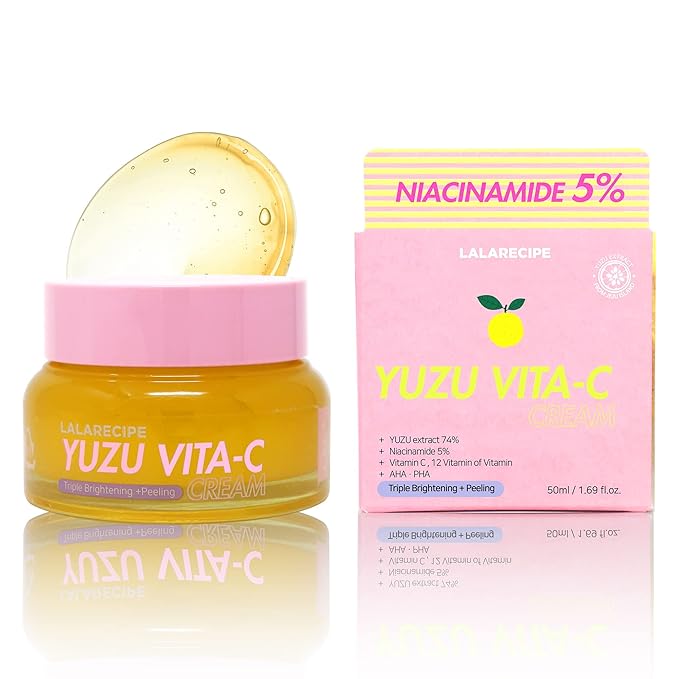Yuzu Vita C Face Cream – Korean Daily Moisturizer with Jeju Yuzu, Niacinamide, AHA & PHA – Hydrating & Brightening Skincare for Radiant, Smooth Skin (50ml/ 1.69 fl oz)
