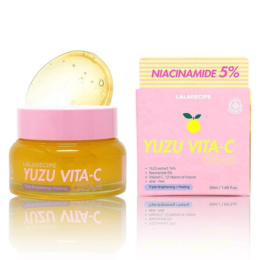 Yuzu Vita C Face Cream – Korean Daily Moisturizer with Jeju Yuzu, Niacinamide, AHA & PHA – Hydrating & Brightening Skincare for Radiant, Smooth Skin (50ml/ 1.69 fl oz)